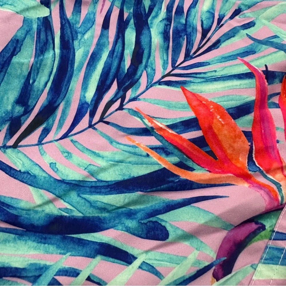 Tropical Print Men's Swim Shorts
